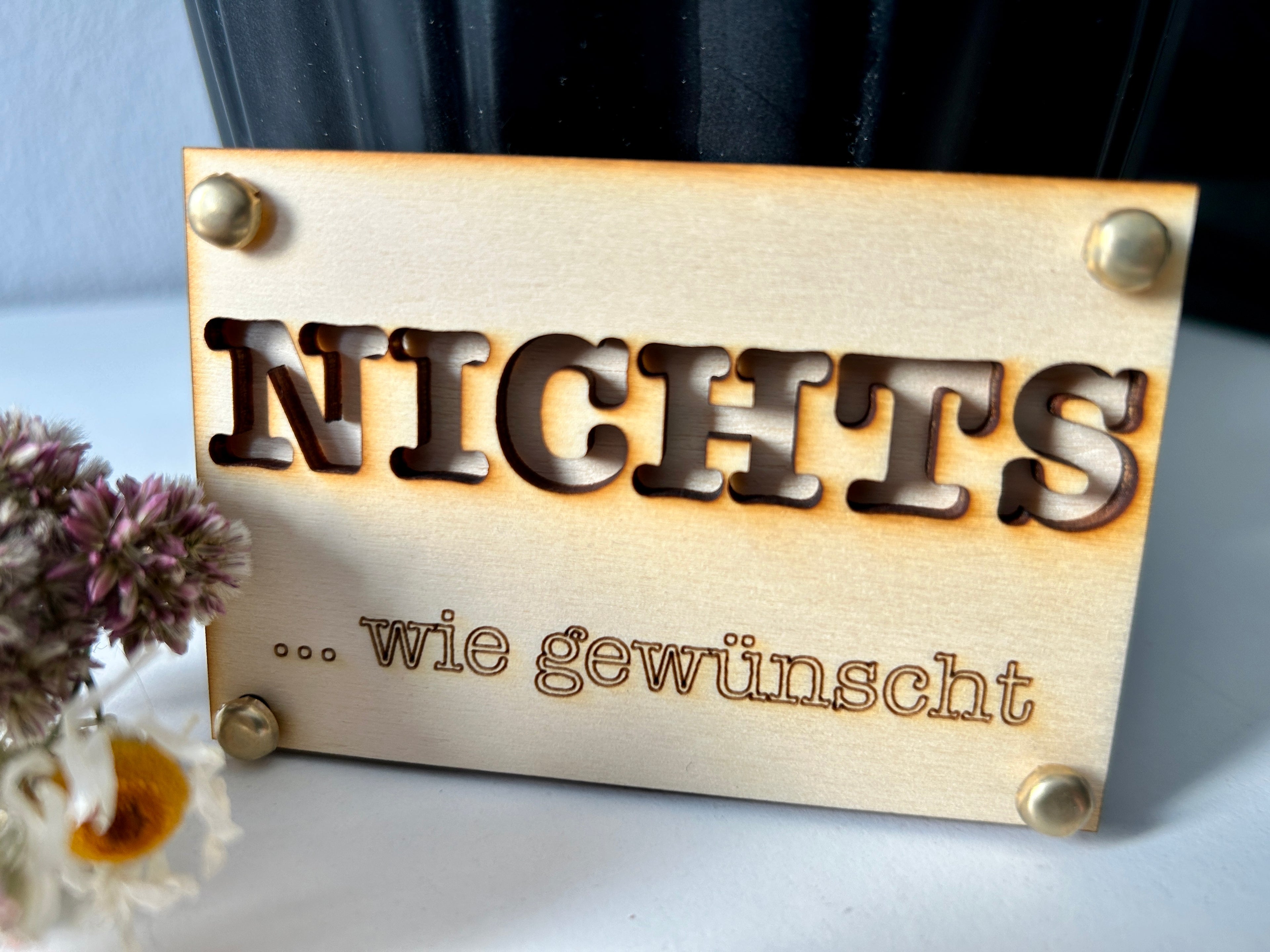 Nichts/Nix verschenken
