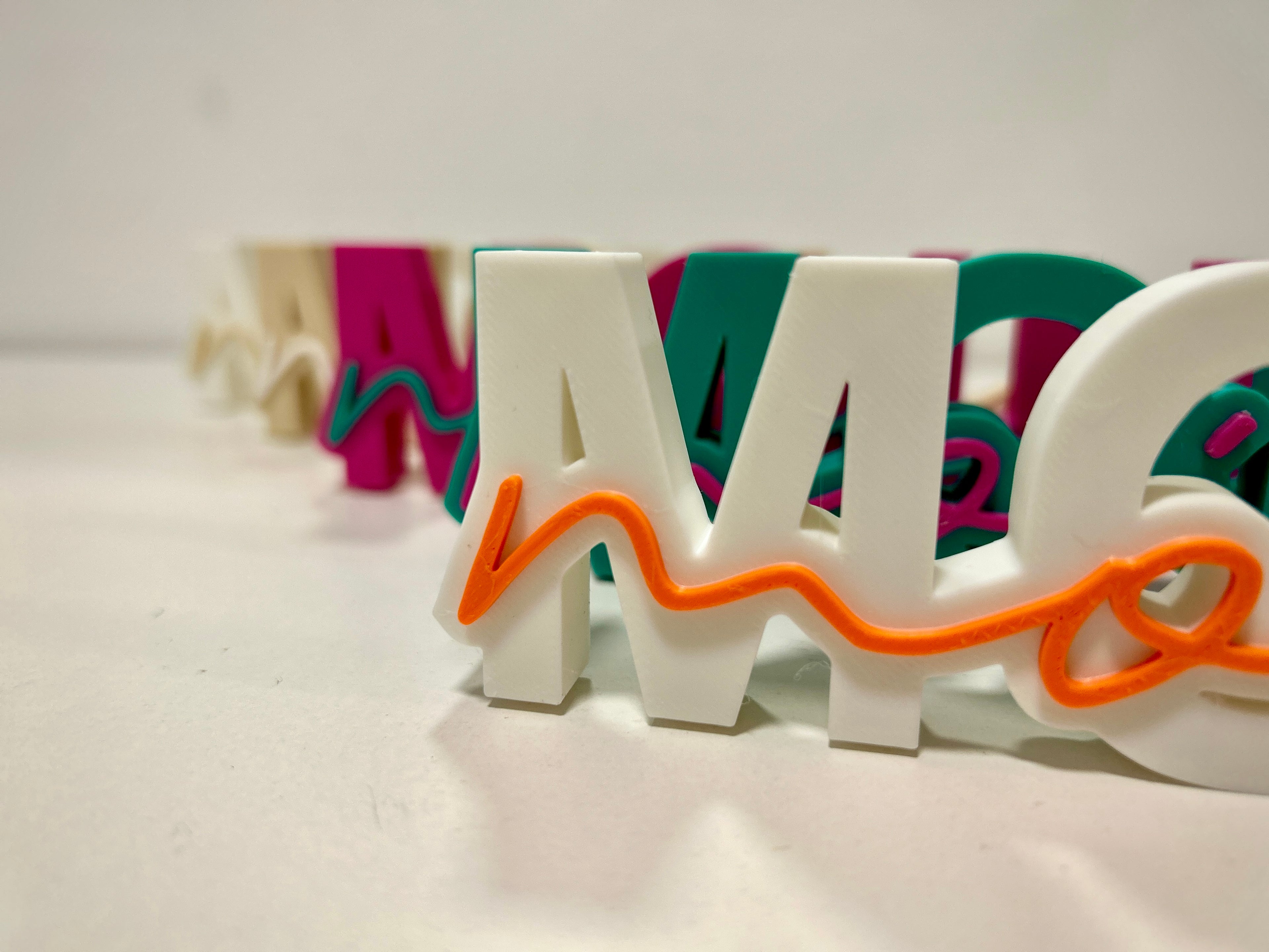 "Moin" Schriftzug 3D-Druck