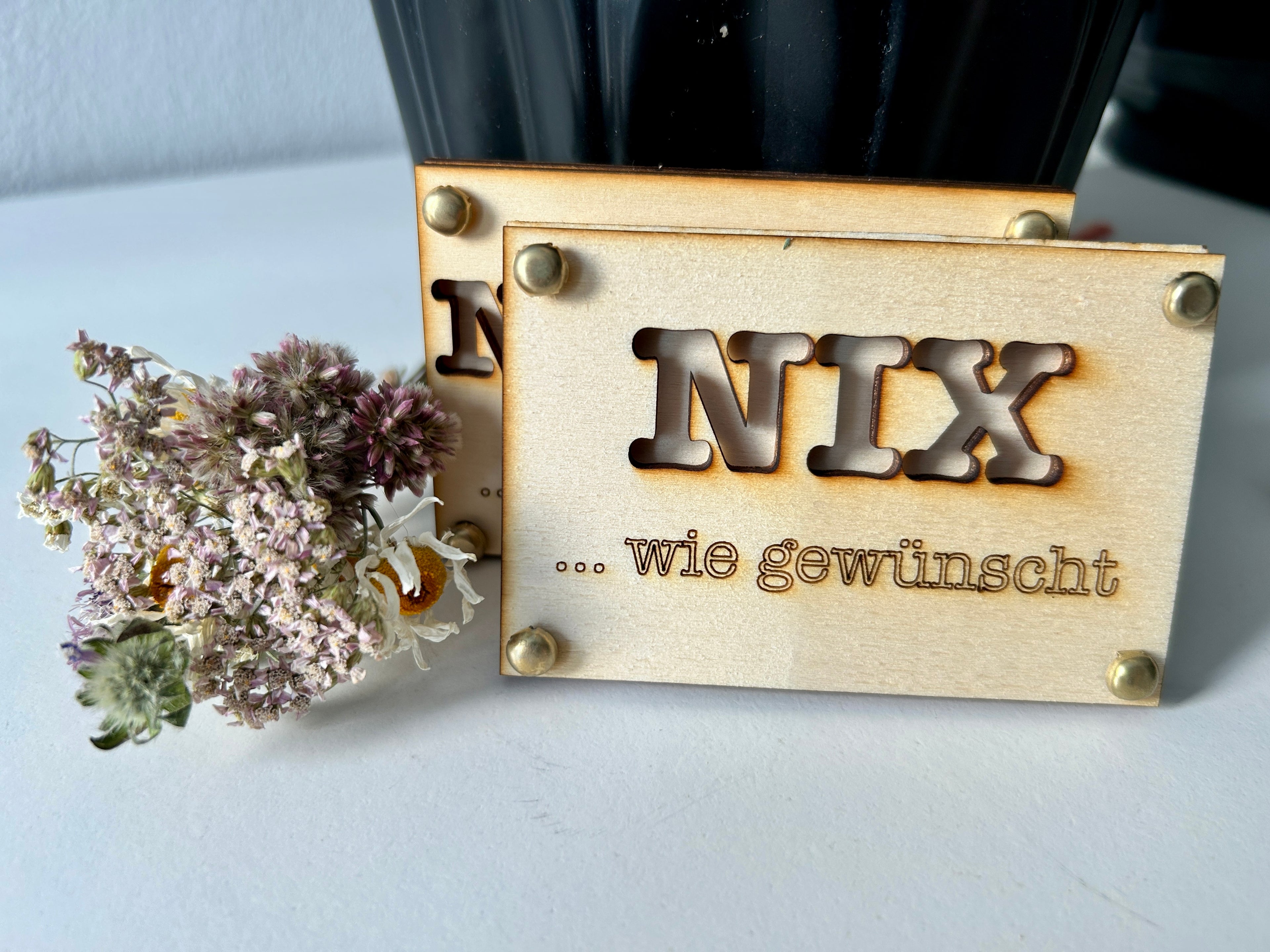 Nichts/Nix verschenken
