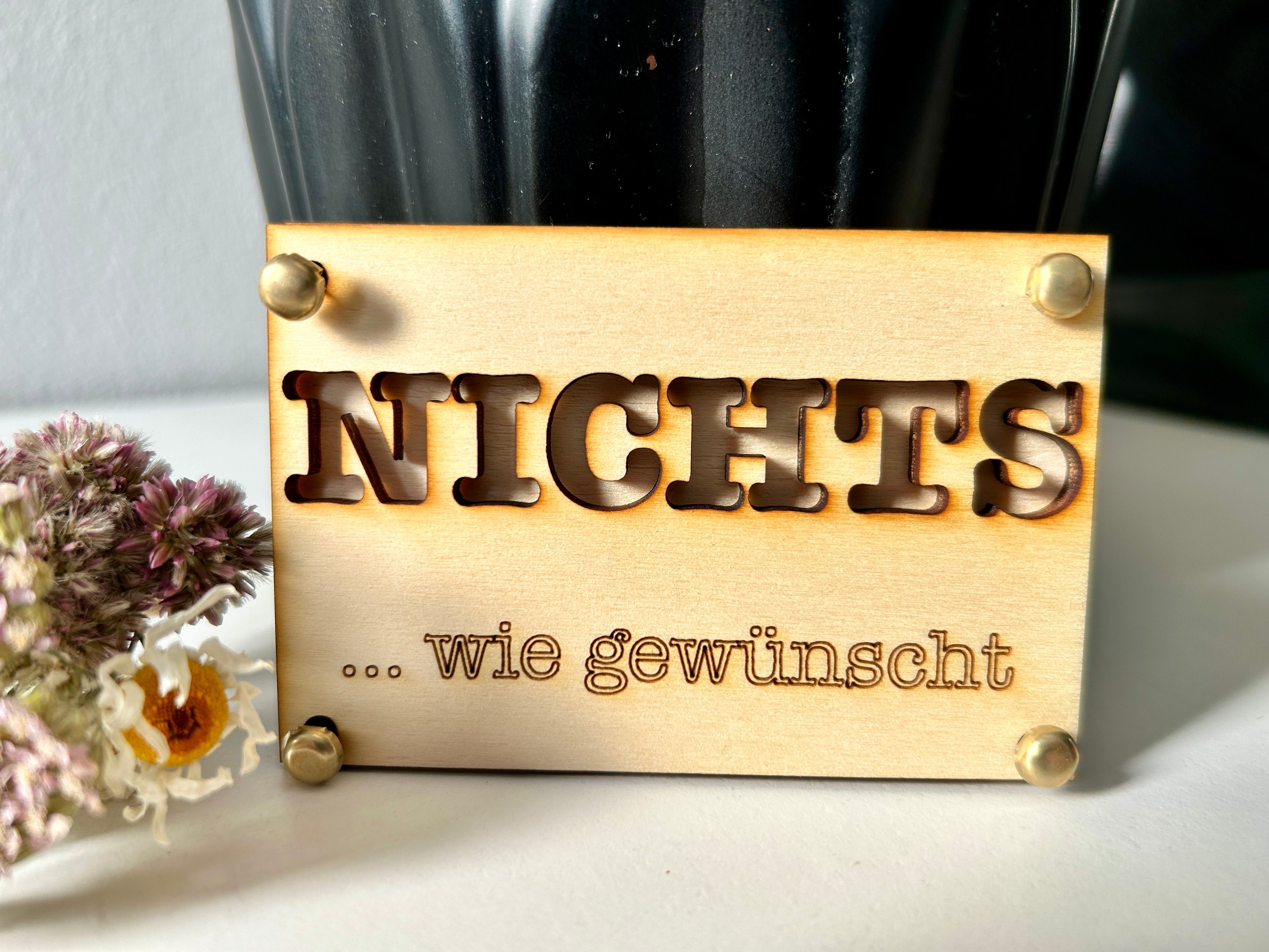 Nichts/Nix verschenken