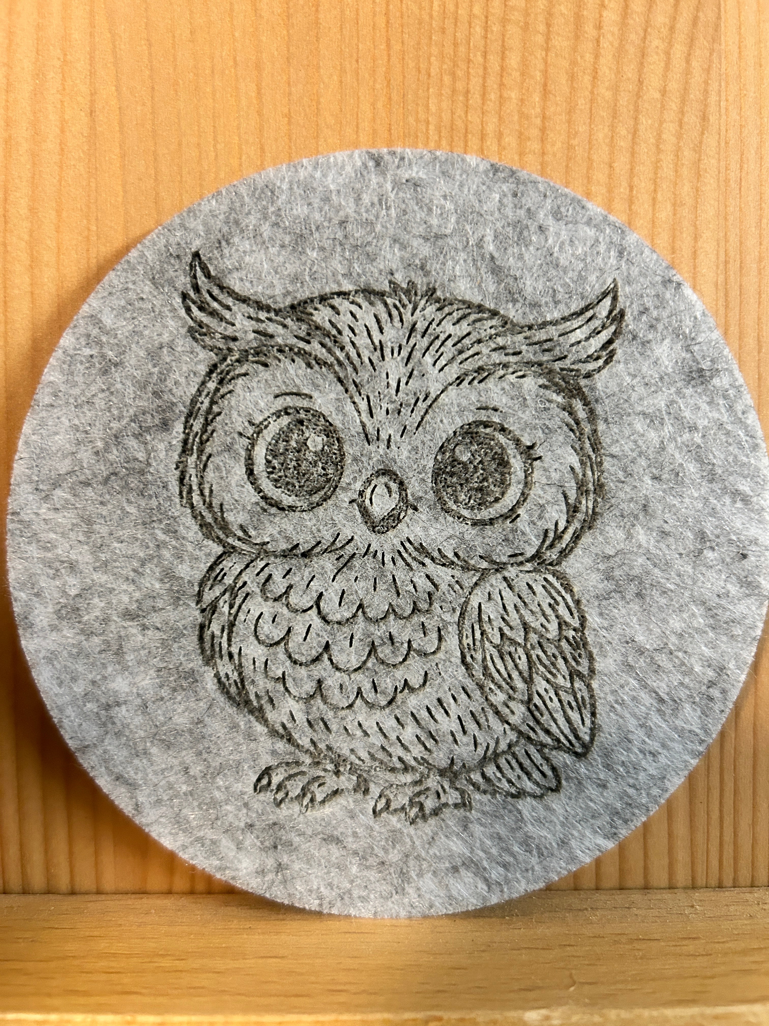 Untersetzer "Sweet Owl" - Filz