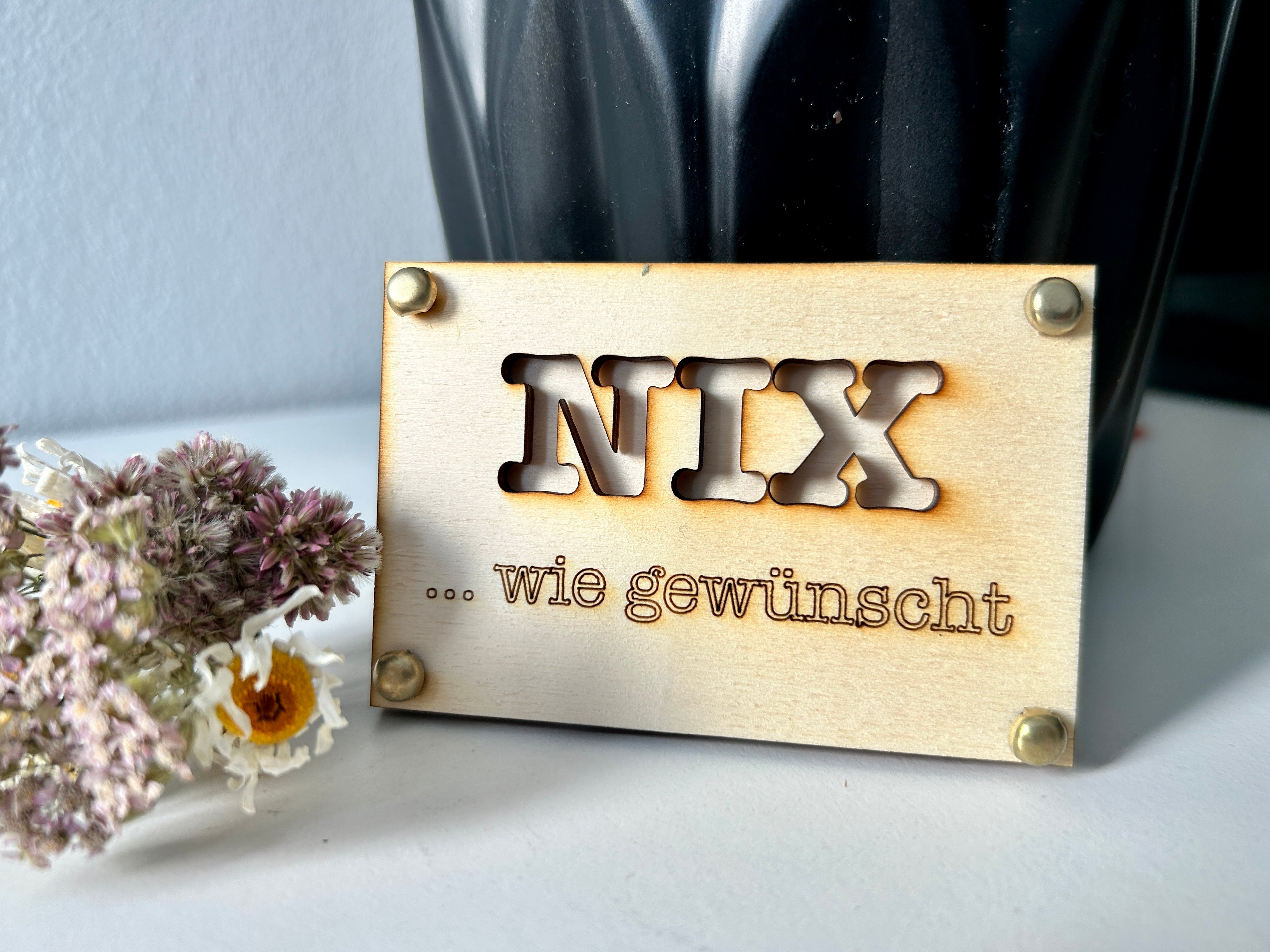 Nichts/Nix verschenken