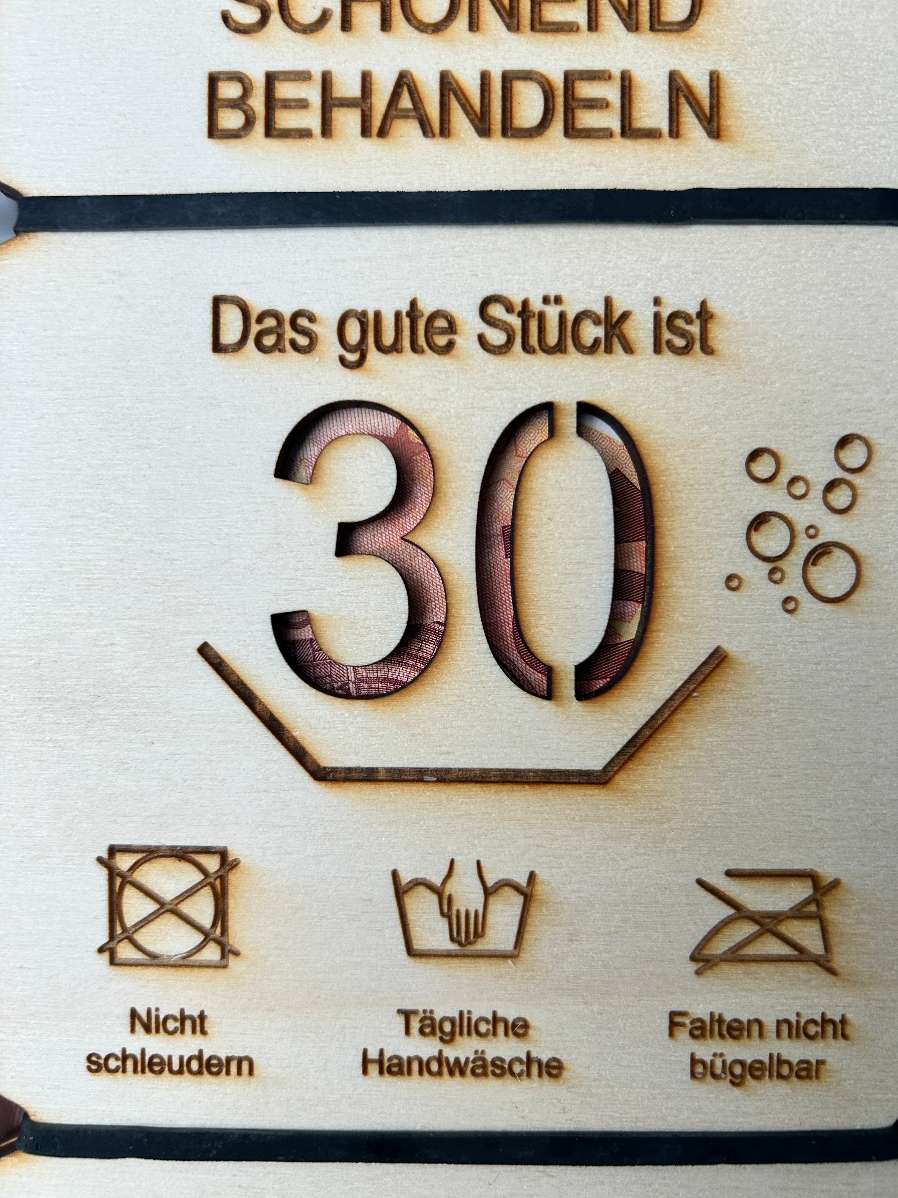 Geldgeschenk - Schonend behandeln