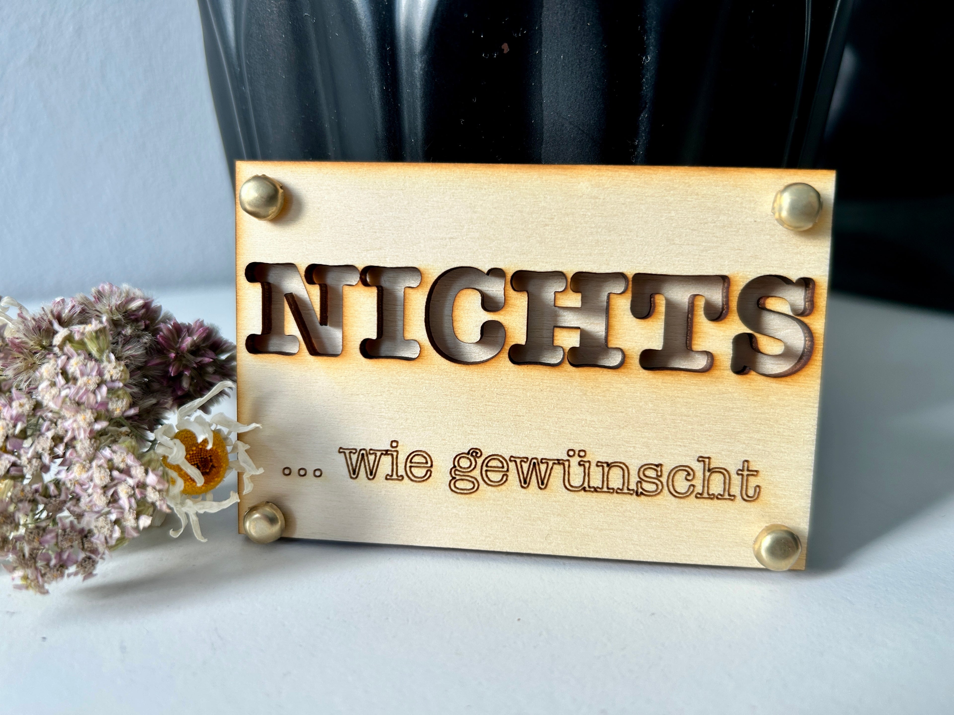 Nichts/Nix verschenken