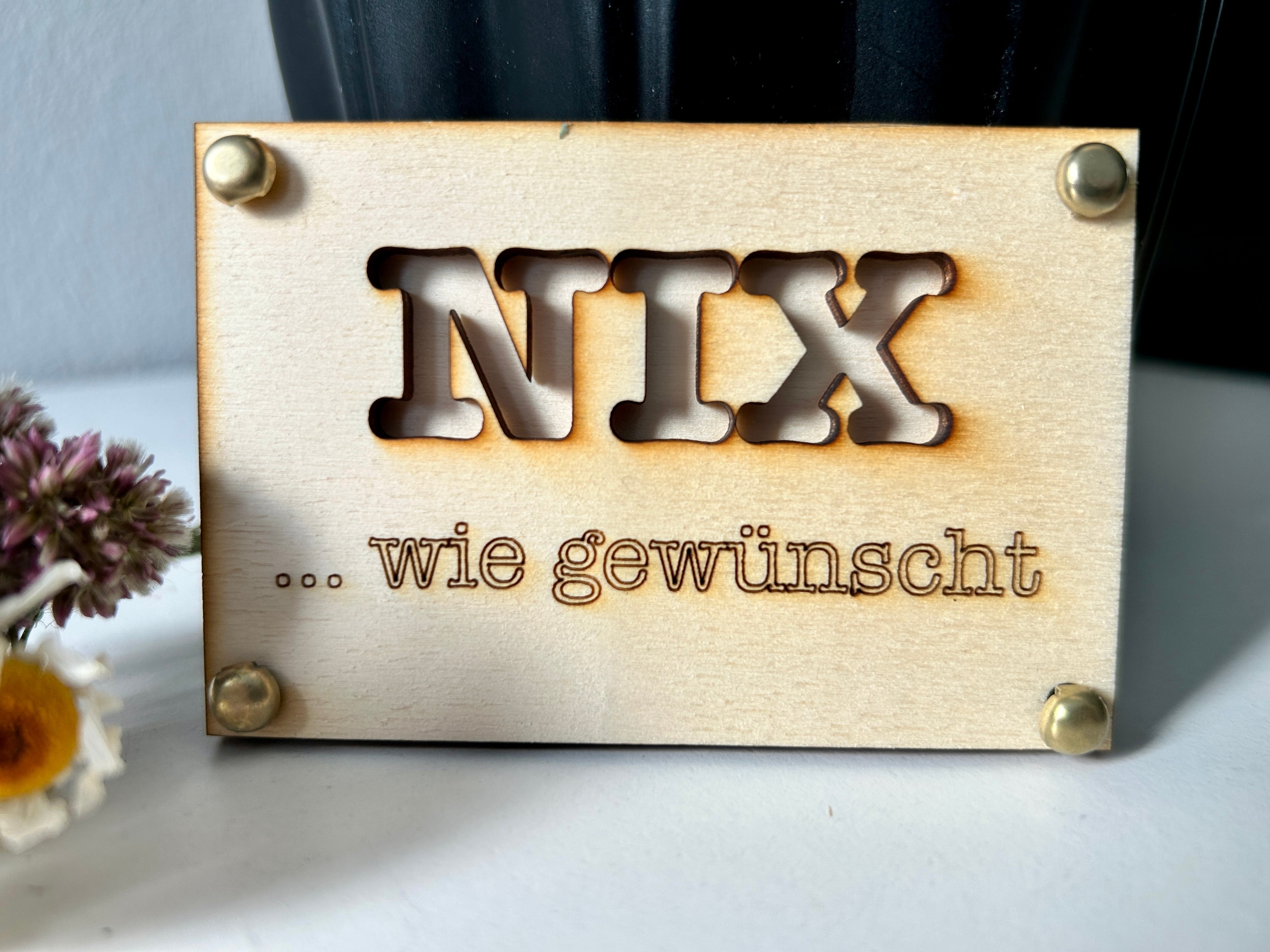 Nichts/Nix verschenken