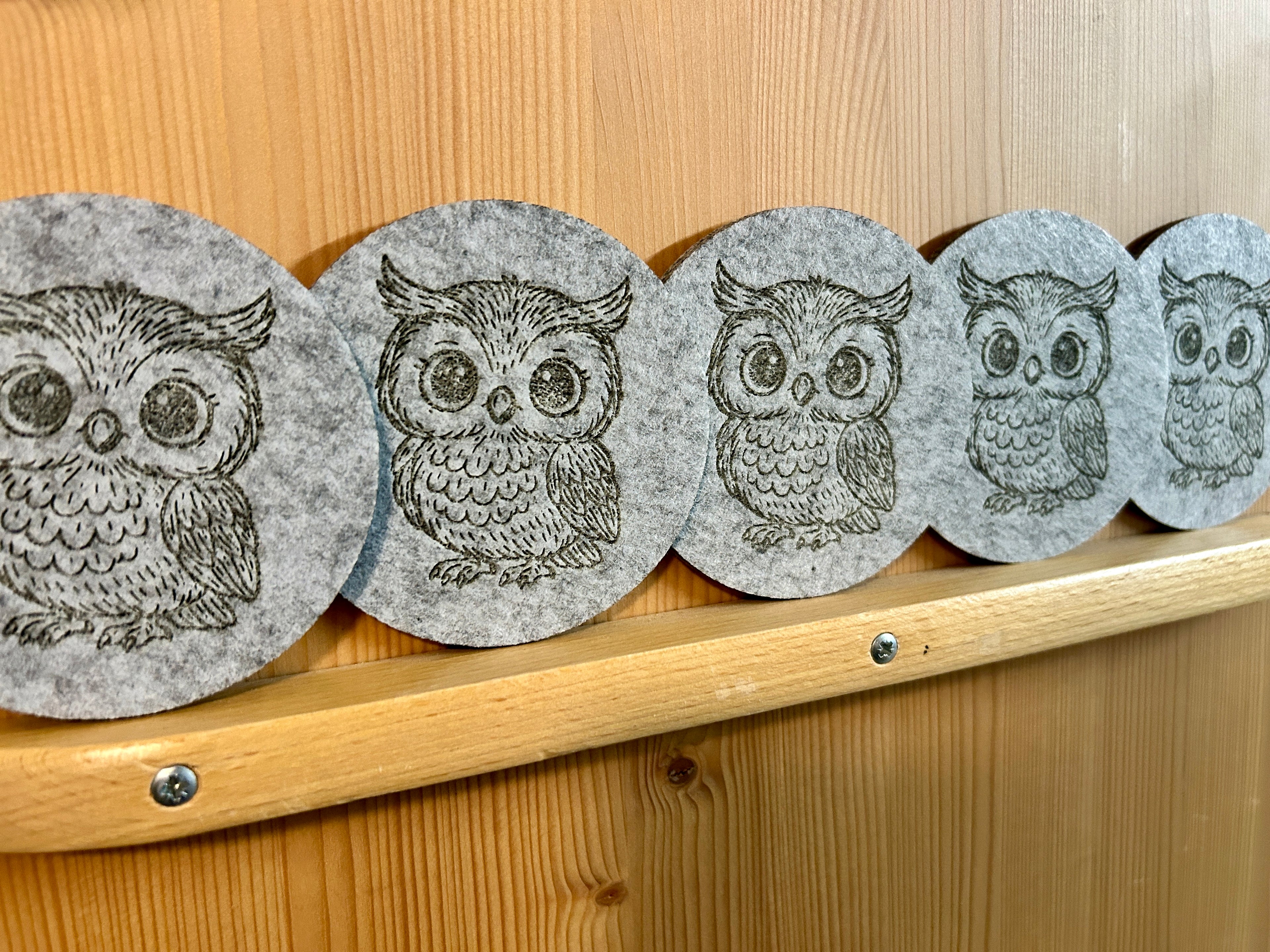 Untersetzer "Sweet Owl" - Filz