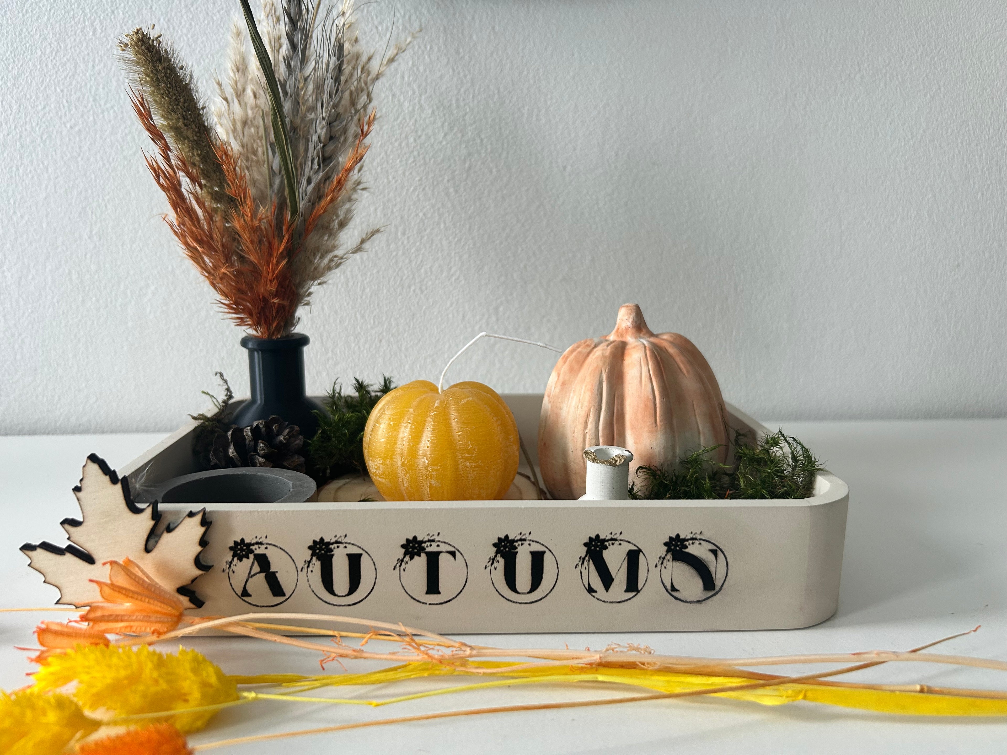 Herbstliches Tablett