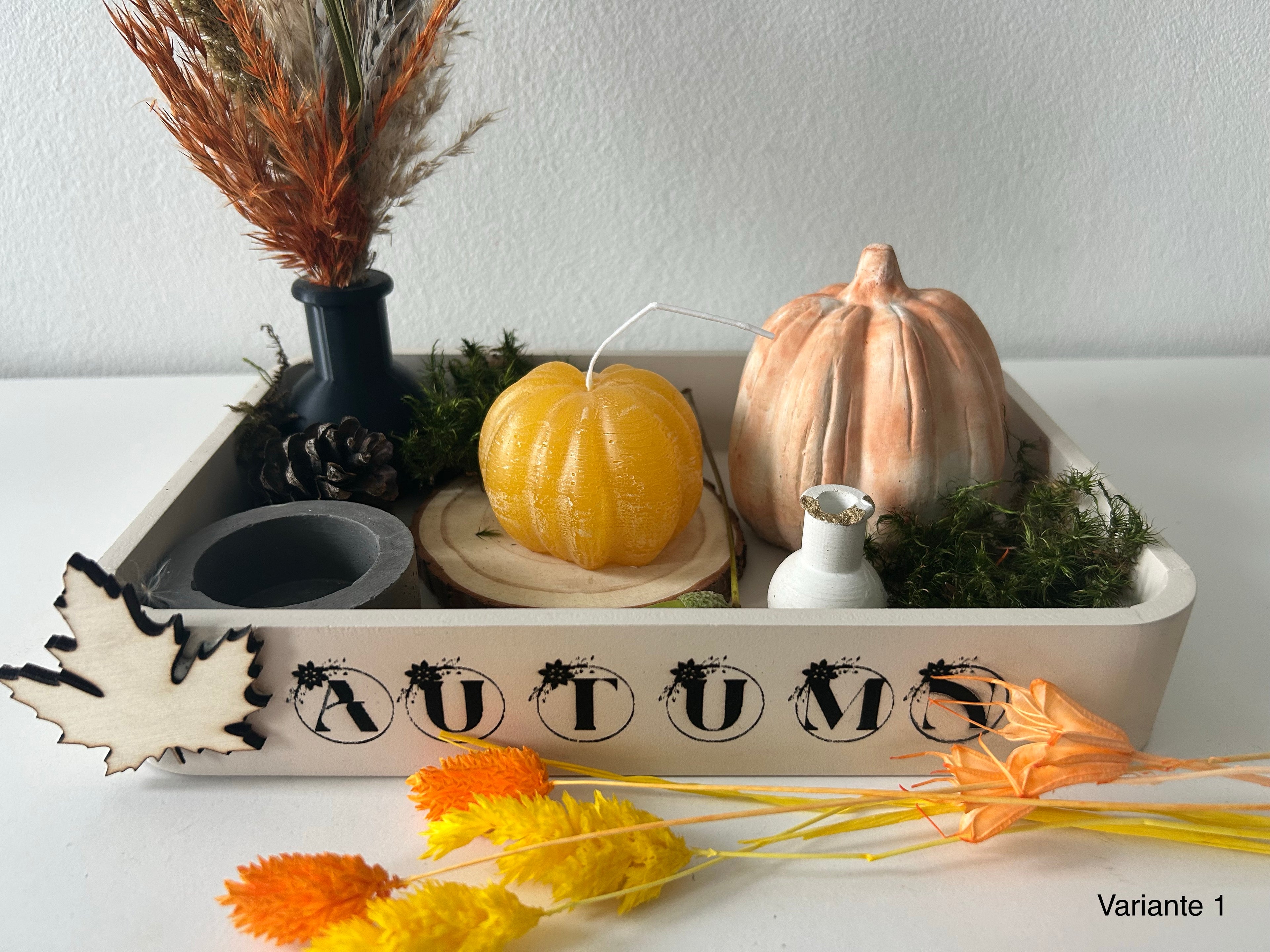 Herbstliches Tablett