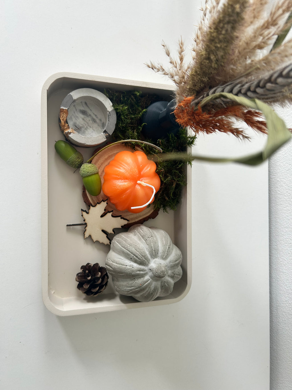 Herbstliches Tablett