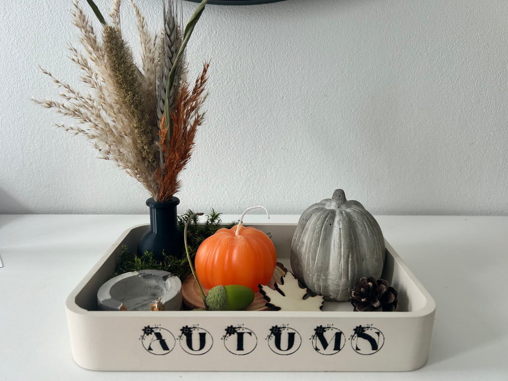 Herbstliches Tablett