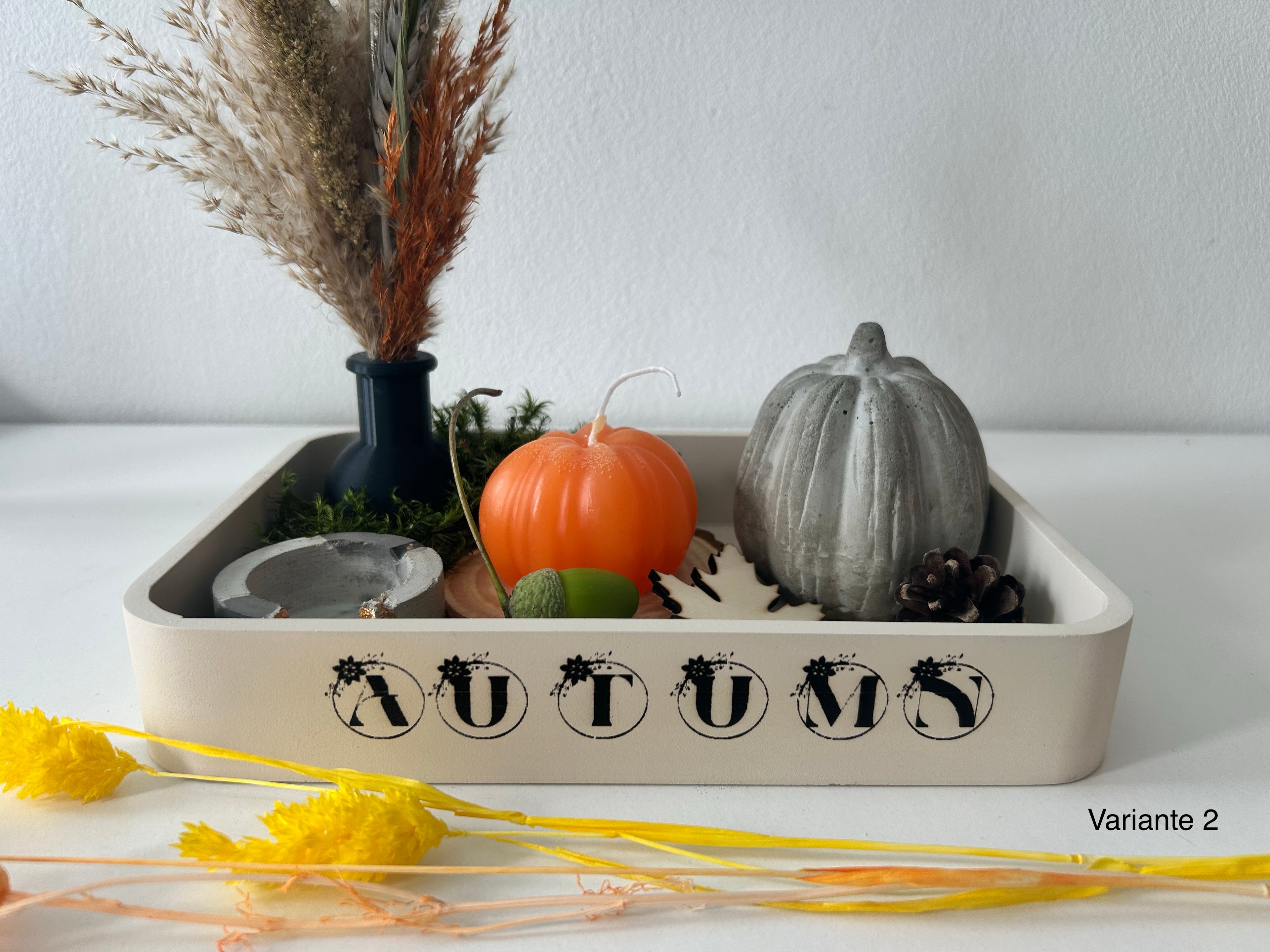 Herbstliches Tablett