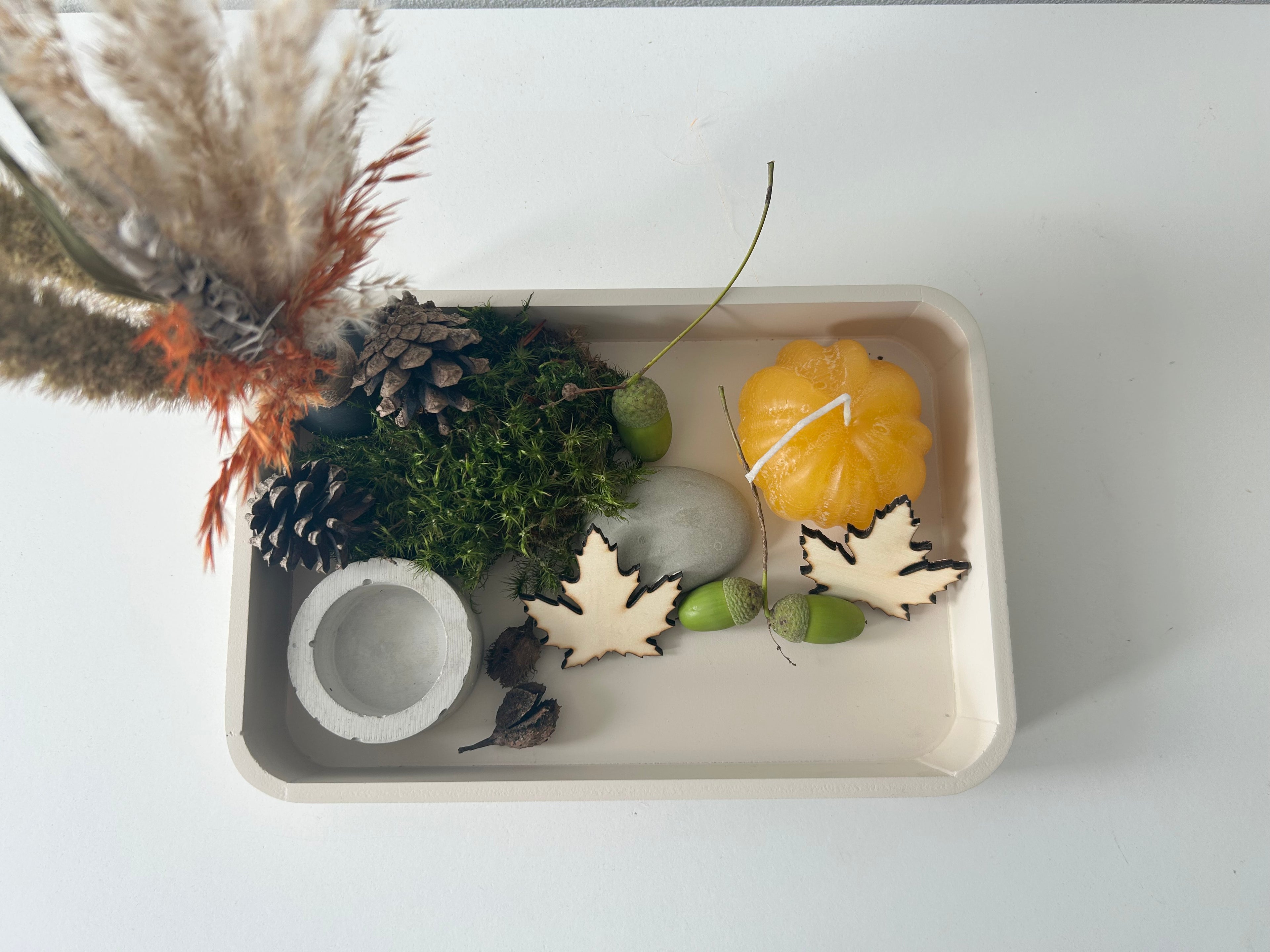 Herbstliches Tablett