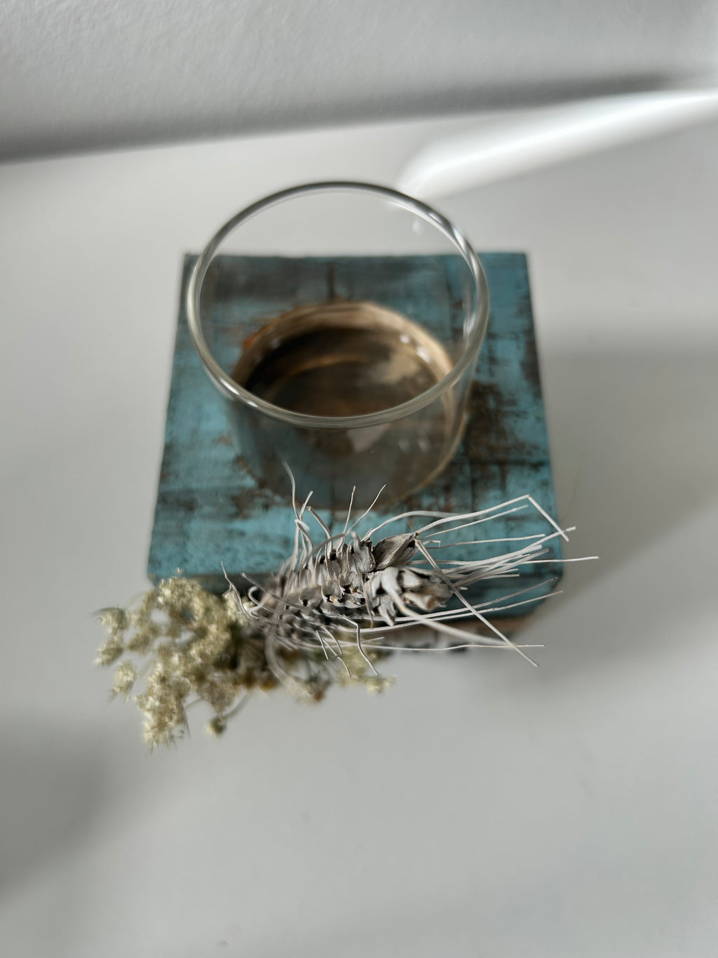 Kerzenhalter "Home" mit Glas