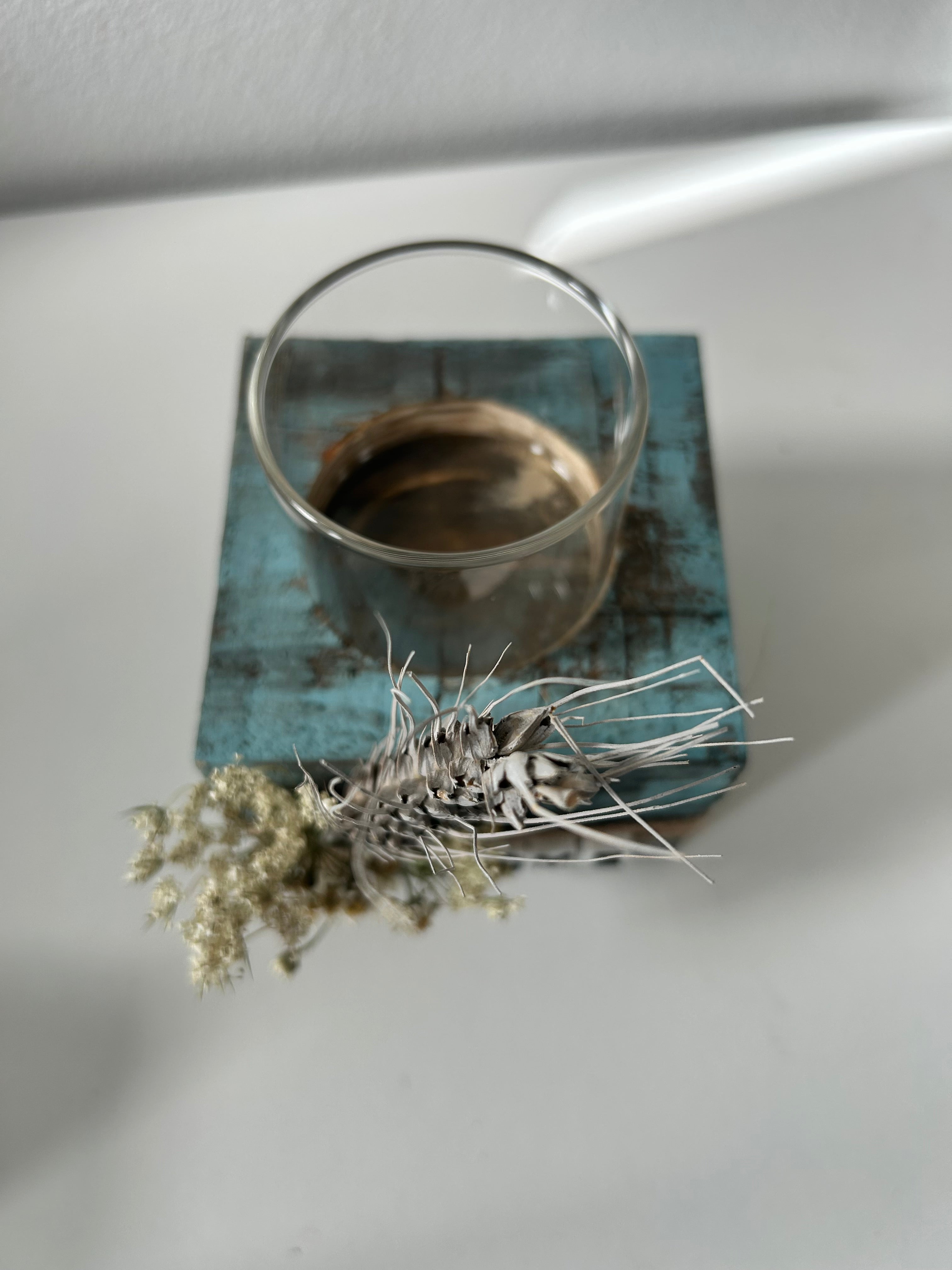 Kerzenhalter "Home" mit Glas