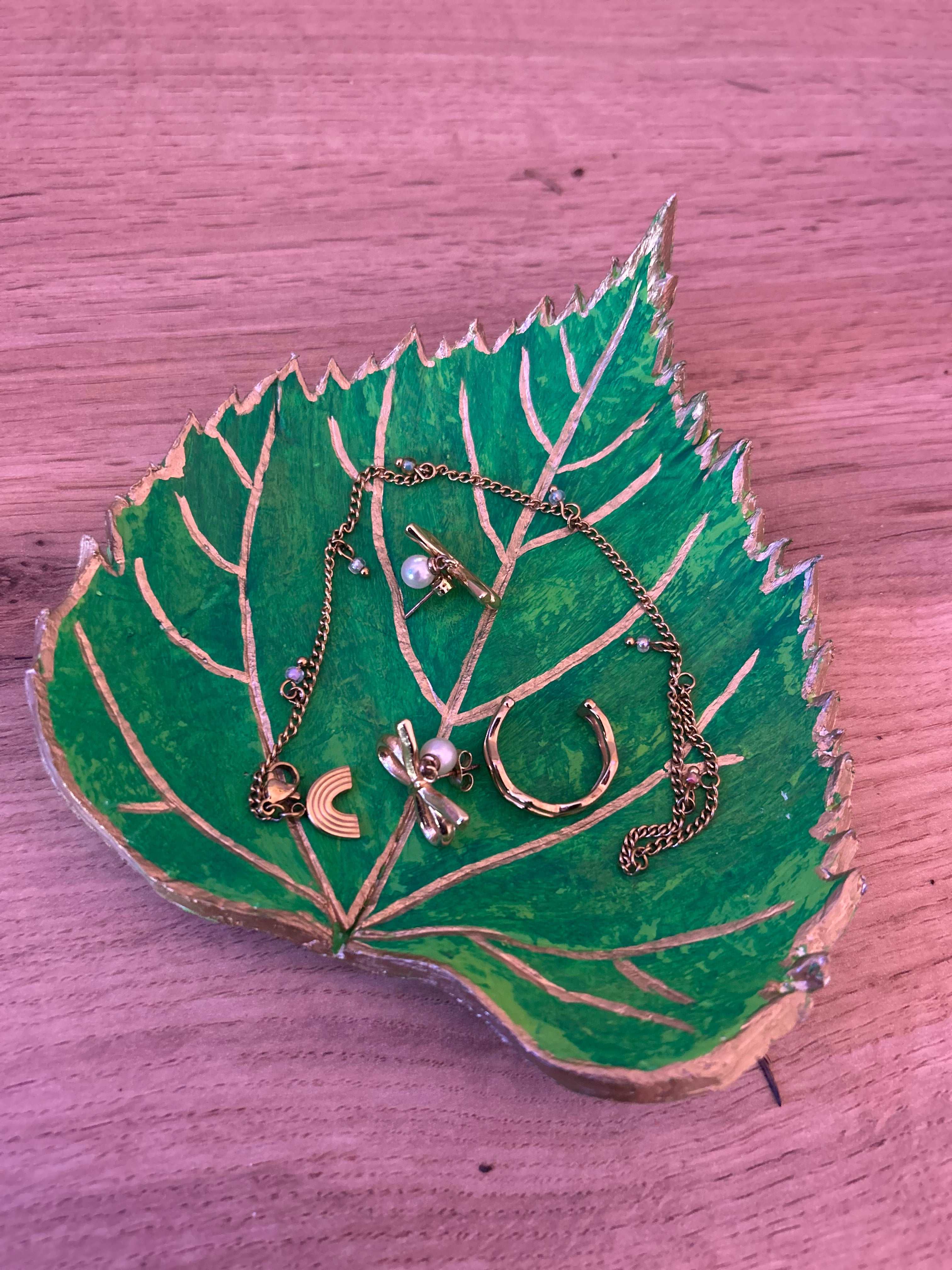 Schmuckschale Blatt